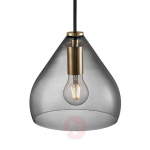 Szklana lampa wisząca Sence 16 E14 szara