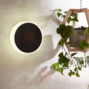 Lampa solarna LED Benka, jak tarcza, okrągła 20 cm