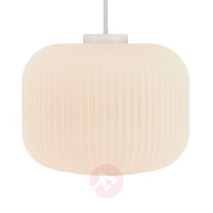 Lampa wisząca Milford 30 z kloszem z białego szkła