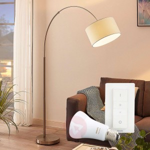 Lampa podłogowa Railyn z Philips Hue E27