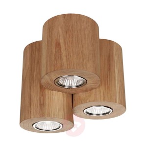 Lampa sufitowa Wooddream 3-pkt. dąb, okrągła