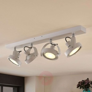 Reflektor LED Munin, ściemniany, biały, 4-pkt.