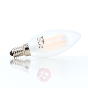 Żarówka świeca LED E14 2W filament matowa wewnątrz