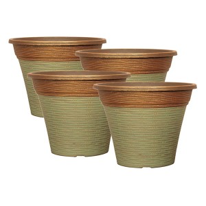 Set of Isabella Planters - 12in Patina Fusion