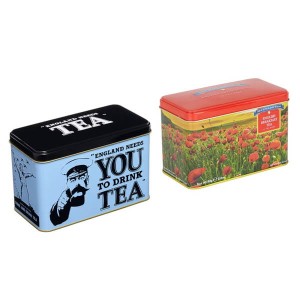 New English Teas VE Day Wartime Memories Bundle - 40 x Breakfast and 40 x Afternoon Teabags Tins
