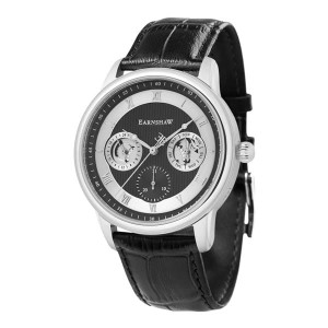 Thomas Earnshaw Gent's Longitude Multifunction Automatic Watch with Genuine Leather Strap