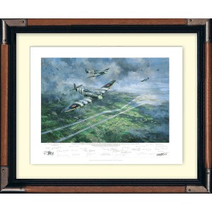 Normandy Veterans Anniversary Commemorative Print Limited Edition Multi Signed