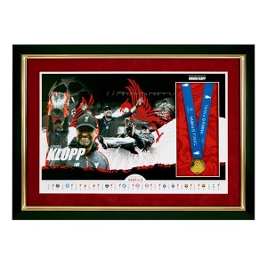 Jurgen Klopp signed replica Champions League Medal