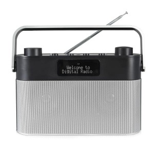 Silver Server DAB/FM Radio with Voice Prompts and Room Temperature Feature
