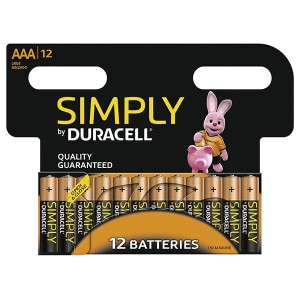 Duracell Simply AAA Batteries (12 Pack)