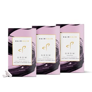 Hair Gain Grow for Hair Growth Fuller and Thicker Hair - 3 x 60 caps (90 day supply)