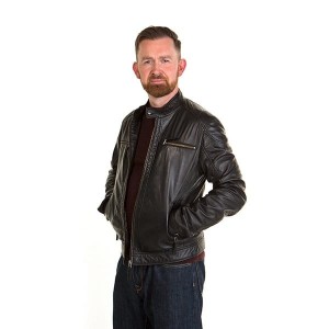 Woodland Leather Mens Biker Jacket
