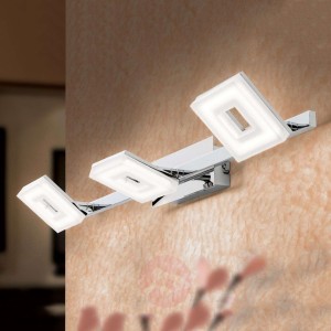 3-punktowa lampa ścienna LED DAVID, 58 cm