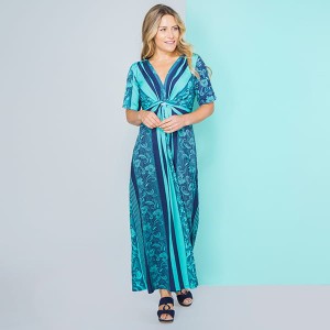 Cruise Away Print Maxi Dress