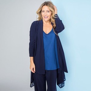Cruise Away Lace Trim Soft Jacket