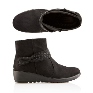 Cushion Walk Comfort Diamante Trim Boot