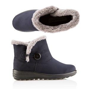 Cushion Walk Comfort Button Detail Ankle Boot