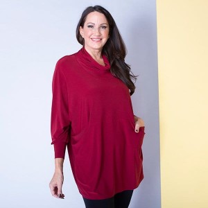 Nicole Cowl Neck Pocket Tunic