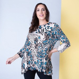 Nicole Animal Foil Print Tunic
