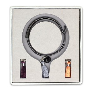 Boho Betty Leather and Metal Bangle Tassel Set