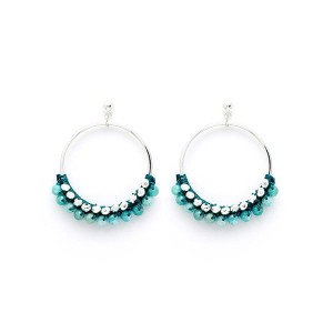Boho Betty Boxed Alboka Beaded Hoop Earrings