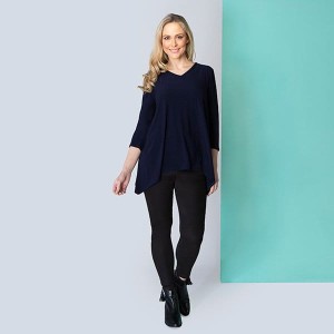 Nicole V-Neck Dip Side Top