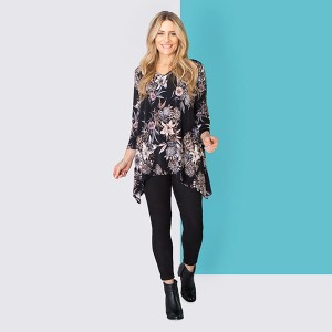 Nicole Print V-Neck Top