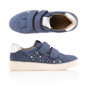Flex & Soft Double Strap Embellished Trainer