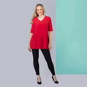 Nicole Half Sleeve Plain Pocket Top