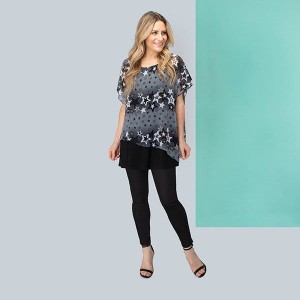 Nicole Star Chiffon Layered Top