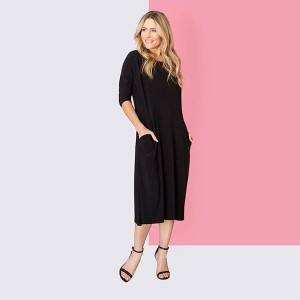 Nicole Straight Hem Pocket Dress