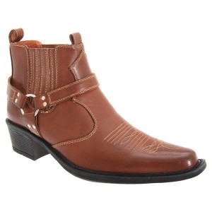 US Brass Mens Eastwood Cowboy Ankle Boots - Kowbojki Męskie