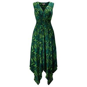 Wowing Palm Leaf Dress
