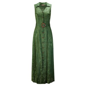 Sleeveless Jacquard Dress