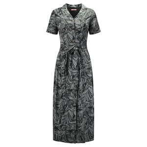 Leafy Shirt Dress