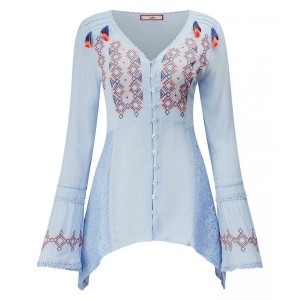 Joe Browns Crinkle Embroidered Blouse