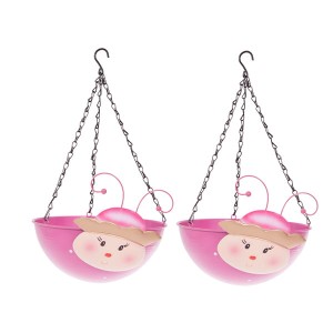 Princess Wobblehead Hanging Baskets 32cm (Pair)
