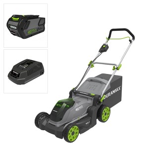 Duramaxx 40V Cordless 41cm Lawnmower with 1x 4Ah Lithium-ion Battery and Charger