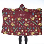 FRIENDS Adult Hooded Blanket Christmas