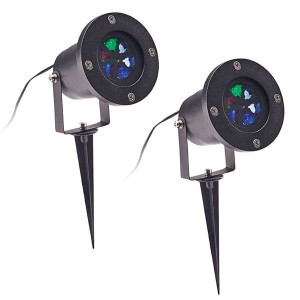 LED Snowflake Light Projector (Twin Pack)