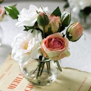 Pink Rose Posy Arrangement with BONUS Silk Flower Cleaning Spray 1603633