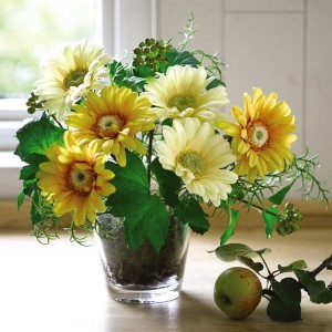 Gerbera Arrangement with BONUS Silk Flower Cleaning Spray 1603633