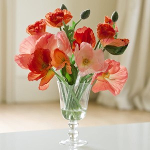 Poppy Arrangement with BONUS Silk Flower Cleaning Spray 1603633