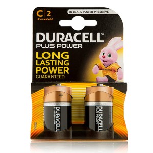 Duracell Plus Power C Cell (2 Pack)