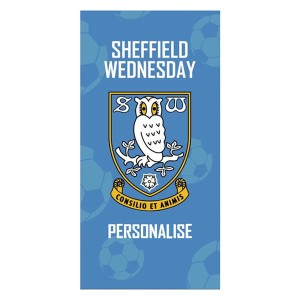 Sheffield Wednesday FC Crest Design Towel 70cm x 140cm