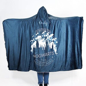 Harry Potter Adult Hooded Blanket Stay At Hogwarts