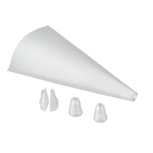 Dual Piping Bags (20 Pack) with 2 Nozzles