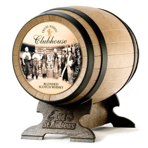 Clubhouse Whisky Barrels of Blended Scotch in Window Box Gift 70cl 40% ABV Old St Andrews