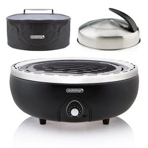 Portable BBQ Grill with Bag & Lid with Built In Thermometer