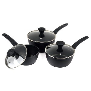 Salter Diamond Tech Gold 3 Piece Pan Set